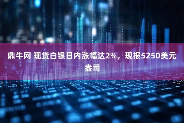 鼎牛网 现货白银日内涨幅达2%，现报5250美元盎司